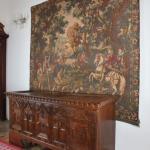 Lovecká tapiserie / gobelín Lov sokolníků 202 X 20 Lovecká tapiserie / gobelín Lov sokolníků 202 X 20