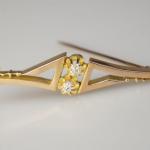 Zlatá brož s diamanty Zlatá brož s diamanty