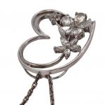 STŘÍBRNÝ NÁHRDELNÍK - KVĚTINOVÉ SRDCE STŘÍBRNÝ NÁHRDELNÍK - KVĚTINOVÉ SRDCE