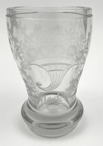 Vyšší silnostěnná sklenice - Liebe, Glück Vyšší silnostěnná sklenice - Liebe, Glück