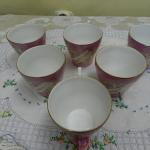 Secesní růžové Hrnky KPM Secesní růžové Hrnky KPM