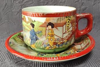 Šálek s podšálkem, zn. Slavkov  Šálek s podšálkem, zn. Slavkov