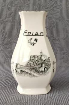 Váza, hrad Loket+hotel. reklama, zn. Epiag-Loket Váza, hrad Loket+hotel. reklama, zn. Epiag-Loket