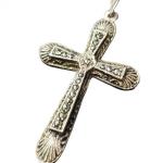 KŘÍŽEK S MARKAZITY NA ŘETÍZKU KŘÍŽEK S MARKAZITY NA ŘETÍZKU