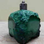 Art deco flakon, malachit jade - Schlevogt Art deco flakon, malachit jade - Schlevogt
