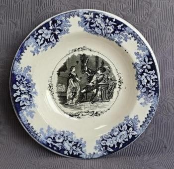 Talíř dekorativní, zn. August Nowotny, 19.stol. Talíř dekorativní, zn. August Nowotny, 19.stol.