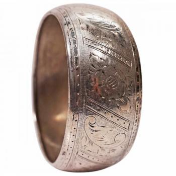 Stříbrný široký náramek Stříbrný široký náramek