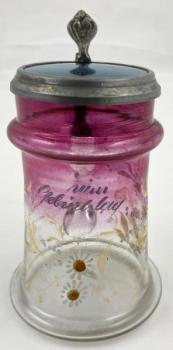 Malý korbel s kopretinami a nápisem Malý korbel s kopretinami a nápisem