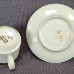 Šálek s podšálkem Škoda, zn. Loučky  Šálek s podšálkem Škoda, zn. Loučky