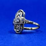 Prsten z bílého zlata s briliantem Prsten z bílého zlata s briliantem