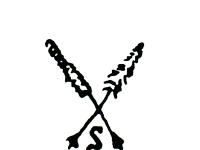 Tištěná značka porcelánu s písmenem  Tištěná značka porcelánu s písmenem