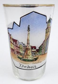 Sklenička s náměstím v Třeboni Sklenička s náměstím v Třeboni