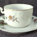 Šálek s podšálkem, plasticky zdobený Šálek s podšálkem, plasticky zdobený