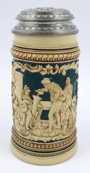 Světlý korbel s žertovným reliéfním obrázkem Světlý korbel s žertovným reliéfním obrázkem