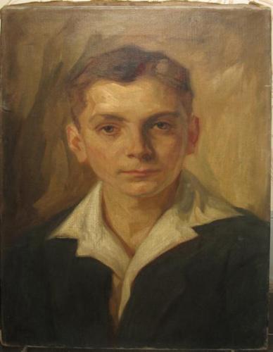 Heinrich Höllein : Portrét mladíka Heinrich Höllein : Portrét mladíka