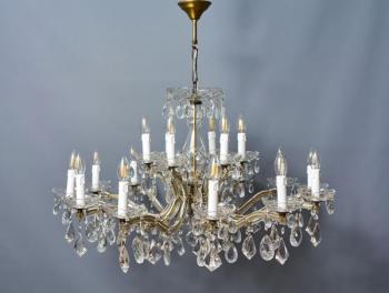Velký křišťálový lustr Marie Terezie 18 žárovek Velký křišťálový lustr Marie Terezie 18 žárovek