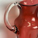 Rubínová skleněná souprava na vodu  Rubínová skleněná souprava na vodu