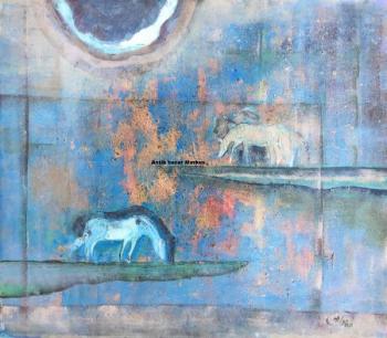 Motyčka Matěj : Koně u jezera Motyčka Matěj : Koně u jezera