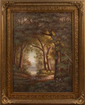 152. Lesnatá krajina s vodní plochou 152. Lesnatá krajina s vodní plochou