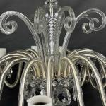 Skleněný lustr, křišťál, Čechy 1920 Skleněný lustr, křišťál, Čechy 1920