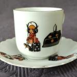 Šálek s podšálkem, zn. Victoria  Šálek s podšálkem, zn. Victoria