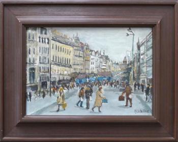 Milan Schiller - Václavské náměstí o Vánocích Milan Schiller - Václavské náměstí o Vánocích