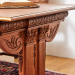 Neogotický vyřezávaný stůl. Dub. Rozkládací 386 cm Neogotický vyřezávaný stůl. Dub. Rozkládací 386 cm