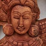 Vřezávaný dřevěný panel z Bali Vřezávaný dřevěný panel z Bali