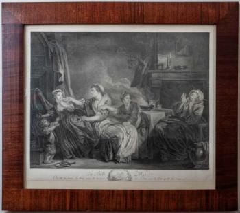 Mědirytina z 18. století „Tchyně” Mědirytina z 18. století „Tchyně”