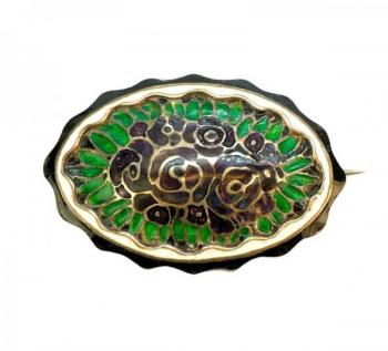 Theodor Fahrner, Secesní stříbrná brož Theodor Fahrner, Secesní stříbrná brož