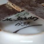 Talíř malovaný, sign. M. Štědrý, dat. 1937 Talíř malovaný, sign. M. Štědrý, dat. 1937