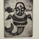 Olga Čechová - Čtyři ex libris, Rybář Olga Čechová - Čtyři ex libris, Rybář