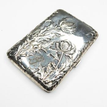 Secesní stříbrná tabatěrka Secesní stříbrná tabatěrka