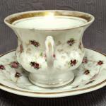 Šálek s podšálkem, zn. TPM, Carl Tielsch, 19.stol. Šálek s podšálkem, zn. TPM, Carl Tielsch, 19.stol.