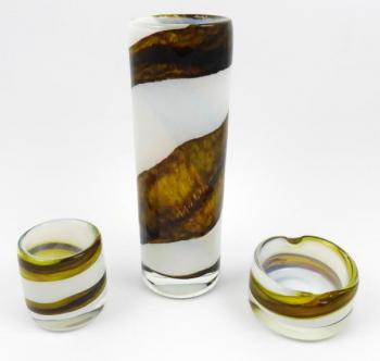 Váza, miska a popelník - Bengt Orup Váza, miska a popelník - Bengt Orup