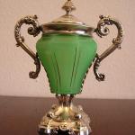 Dóza stříbro- sklo Dóza stříbro- sklo