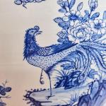 Čínský ručně malovaný porcelánový květináč  Čínský ručně malovaný porcelánový květináč