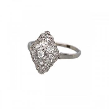 Platinový prsten s přírodními diamanty 0,30 ct Platinový prsten s přírodními diamanty 0,30 ct