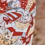 Párové stolní lampy Satsuma z období Meidži Párové stolní lampy Satsuma z období Meidži