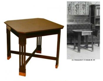 Původní stůl kolem roku 1905 Původní stůl kolem roku 1905