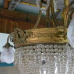 Lustr mosaz+broušené sklo Lustr mosaz+broušené sklo