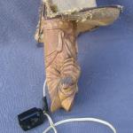 Lampička-Číňan-dřevořezba, zn. Gundel, dat.1941 Lampička-Číňan-dřevořezba, zn. Gundel, dat.1941