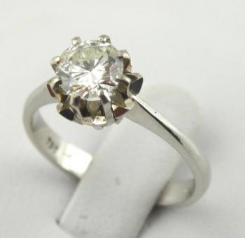 Zlatý prsten se solitérním diamantem - 0,80 ct Zlatý prsten se solitérním diamantem - 0,80 ct