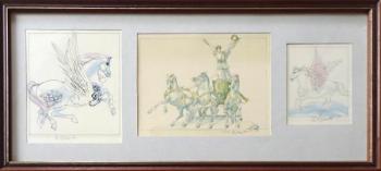 Karel Beneš - Triga s bohyní a Pegasové Karel Beneš - Triga s bohyní a Pegasové