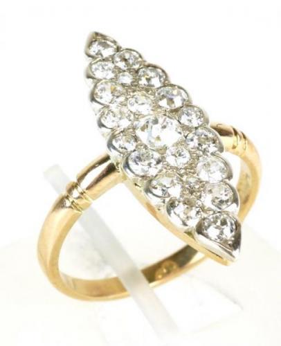 Briliantový prsten, Art Deco Briliantový prsten, Art Deco