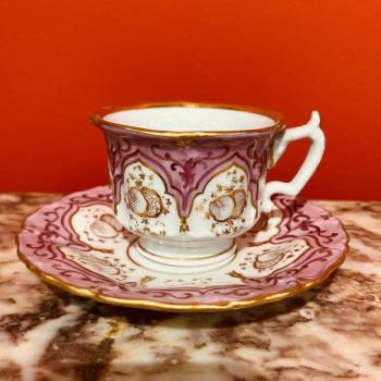 Dalovice-Dallwitz, porcelánový šálek s podšálkem Dalovice-Dallwitz, porcelánový šálek s podšálkem