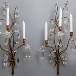Nástěnné lampy na svíčky 19. století Nástěnné lampy na svíčky 19. století