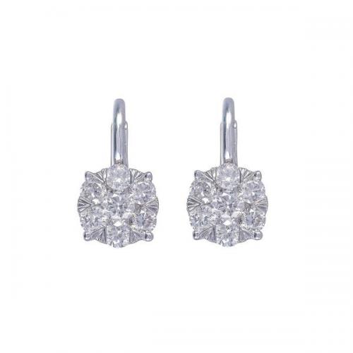 Zlaté náušnice s přírodními diamanty (1,14 ct) Zlaté náušnice s přírodními diamanty (1,14 ct)