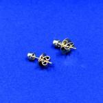 Bílozlaté náušnice s brilianty Bílozlaté náušnice s brilianty