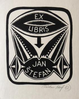Václav Houf - Exlibris Jan Štefan 1. Václav Houf - Exlibris Jan Štefan 1.